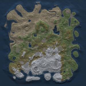 Thumbnail Rust Map: Procedural Map, Size: 4250, Seed: 373529209, 16 Monuments