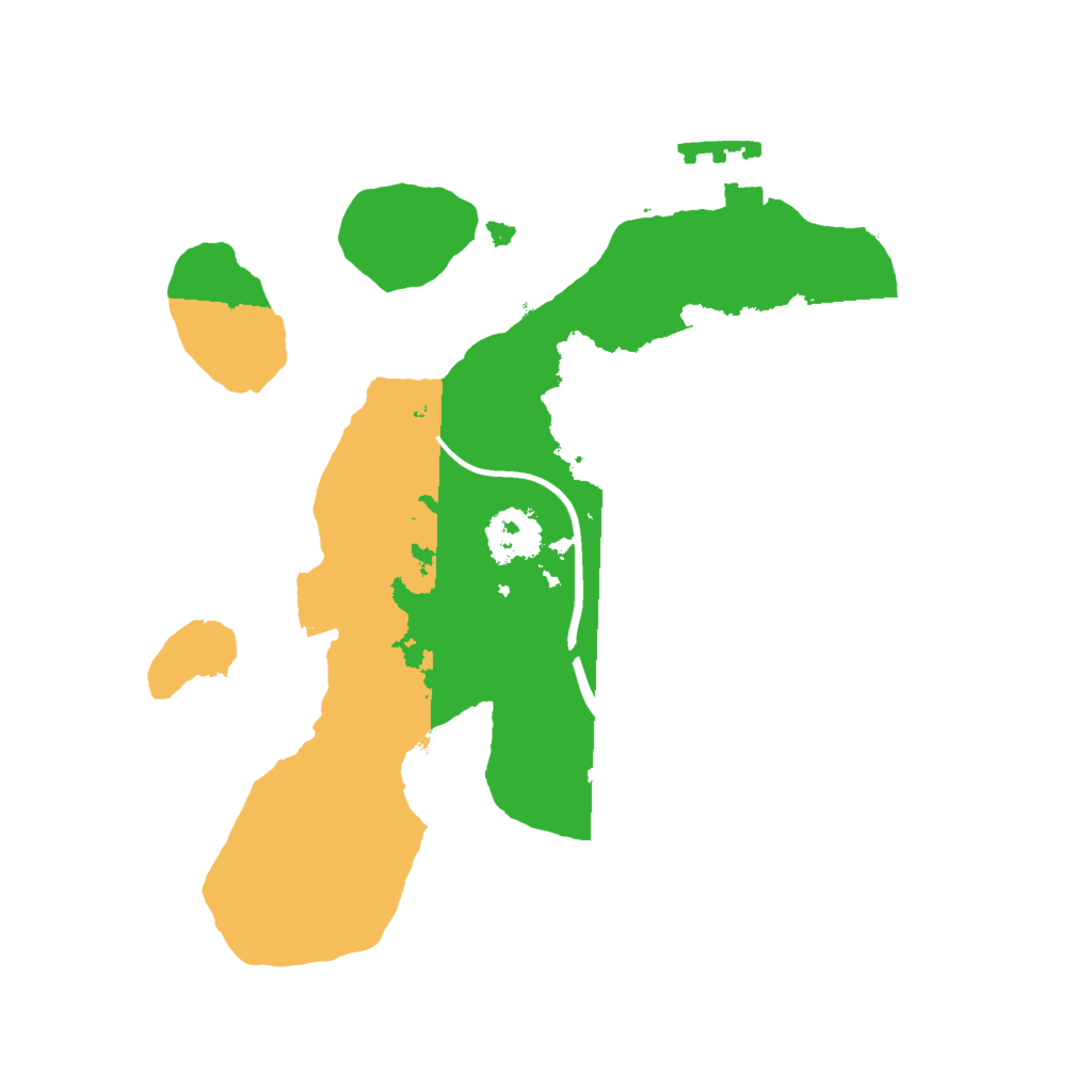 Biome Rust Map: Procedural Map, Size: 2000, Seed: 1710405974