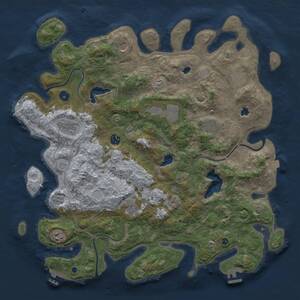 Thumbnail Rust Map: Procedural Map, Size: 4500, Seed: 1163088547, 15 Monuments
