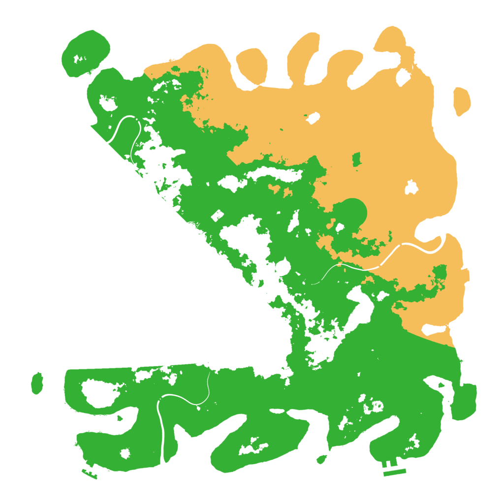 Biome Rust Map: Procedural Map, Size: 4500, Seed: 1163088547