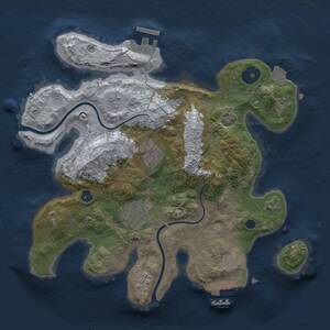 Thumbnail Rust Map: Procedural Map, Size: 2800, Seed: 1502, 9 Monuments