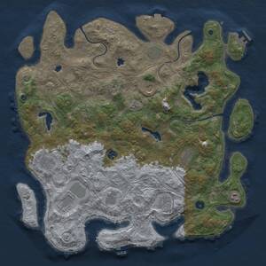 Thumbnail Rust Map: Procedural Map, Size: 4500, Seed: 1505431298, 17 Monuments