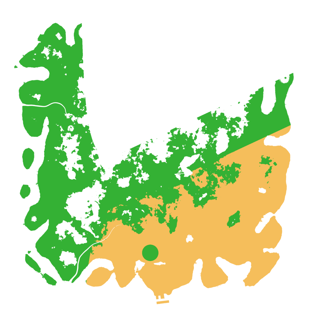 Biome Rust Map: Procedural Map, Size: 5000, Seed: 113342499