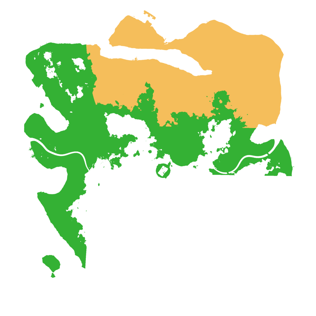 Biome Rust Map: Procedural Map, Size: 3500, Seed: 440135816