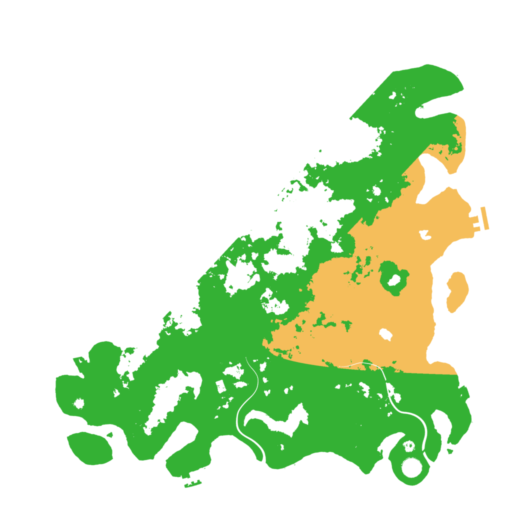Biome Rust Map: Procedural Map, Size: 4500, Seed: 457134930