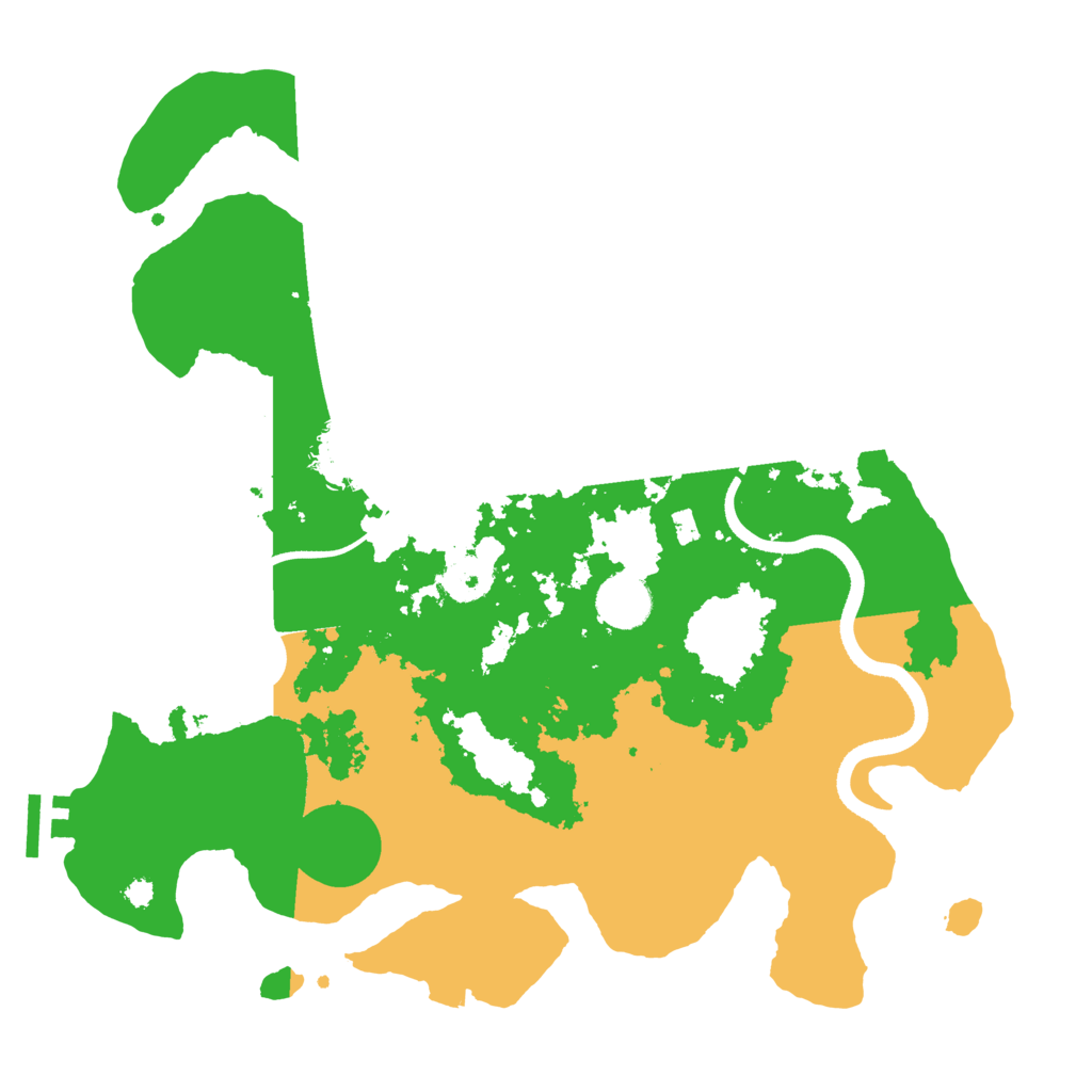 Biome Rust Map: Procedural Map, Size: 3500, Seed: 1058779131