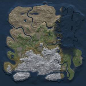Thumbnail Rust Map: Procedural Map, Size: 4250, Seed: 103854697, 15 Monuments