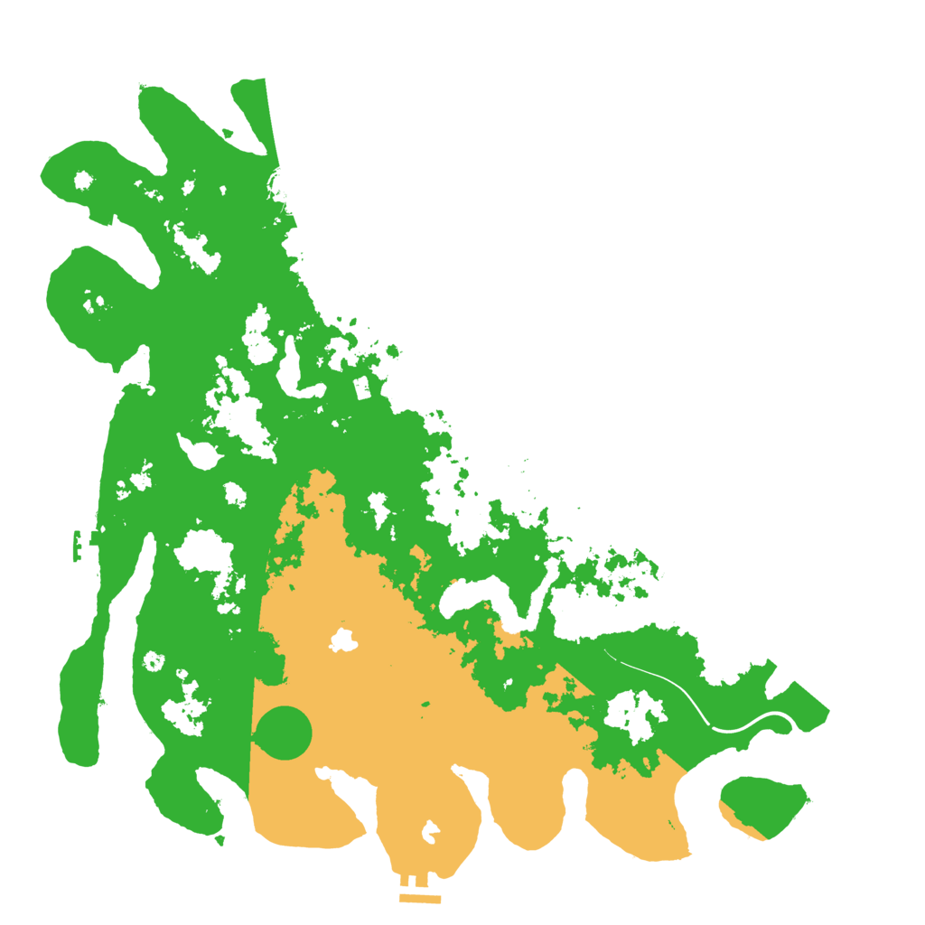 Biome Rust Map: Procedural Map, Size: 4500, Seed: 47270484