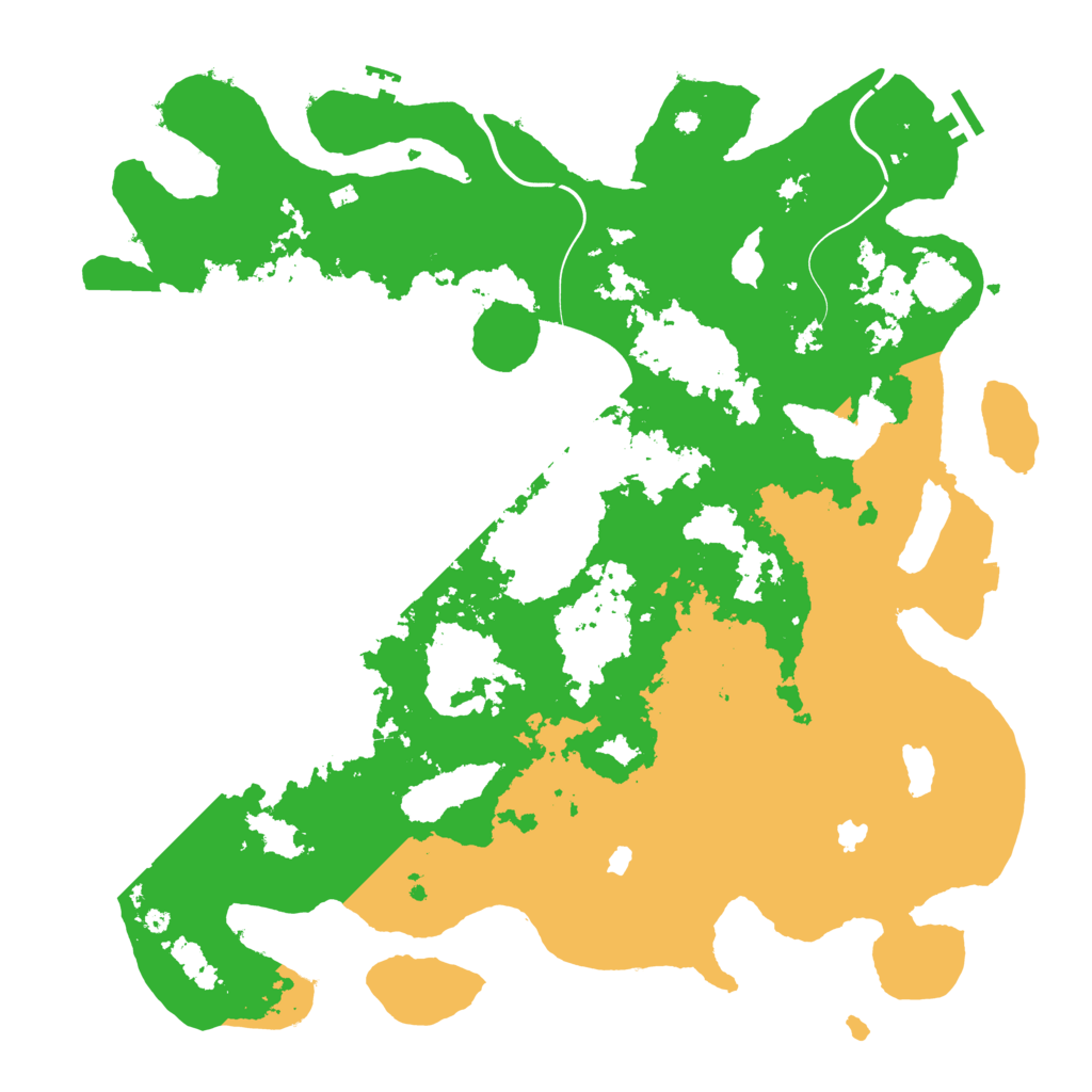 Biome Rust Map: Procedural Map, Size: 4500, Seed: 819168647