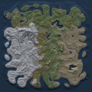 Thumbnail Rust Map: Procedural Map, Size: 5000, Seed: 1635975668, 16 Monuments