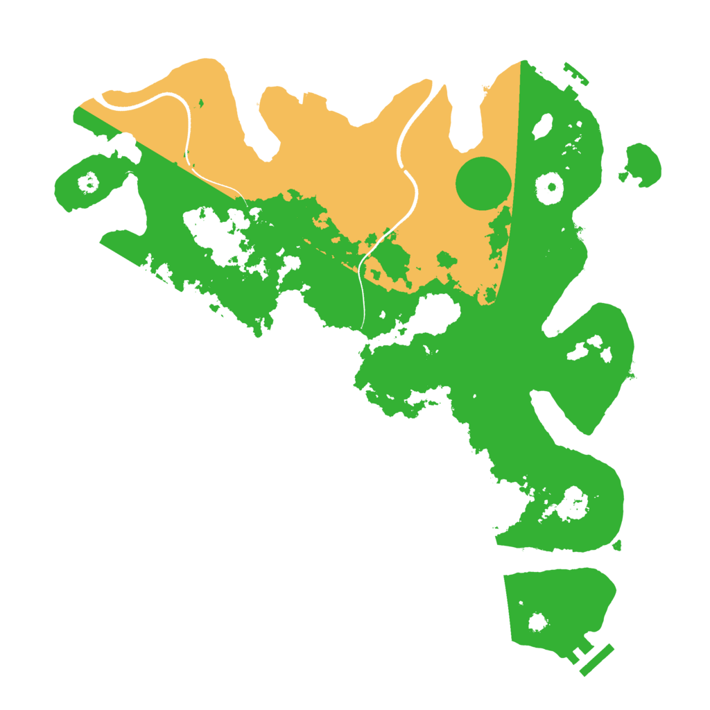 Biome Rust Map: Procedural Map, Size: 3500, Seed: 1688839047