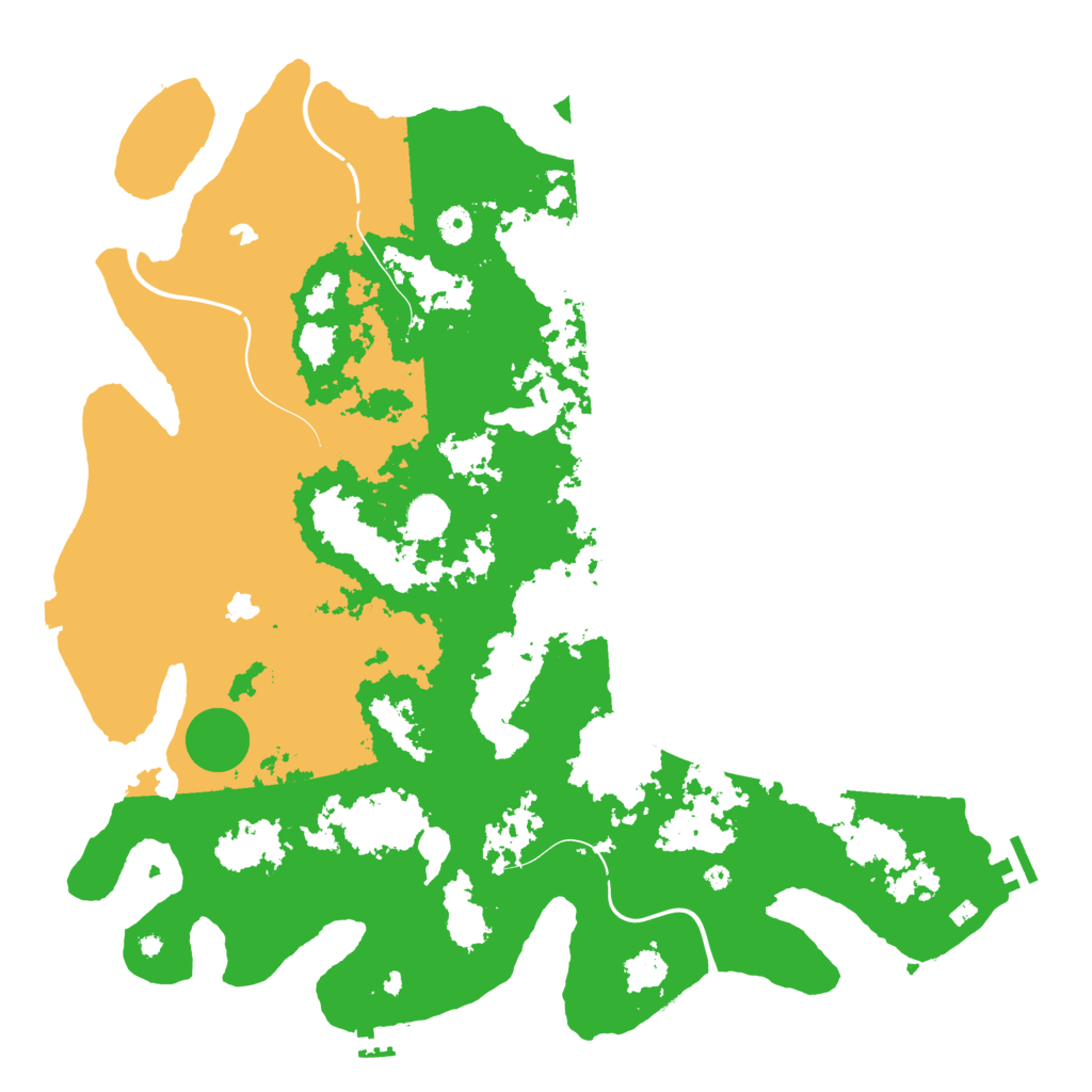 Biome Rust Map: Procedural Map, Size: 4500, Seed: 214146482