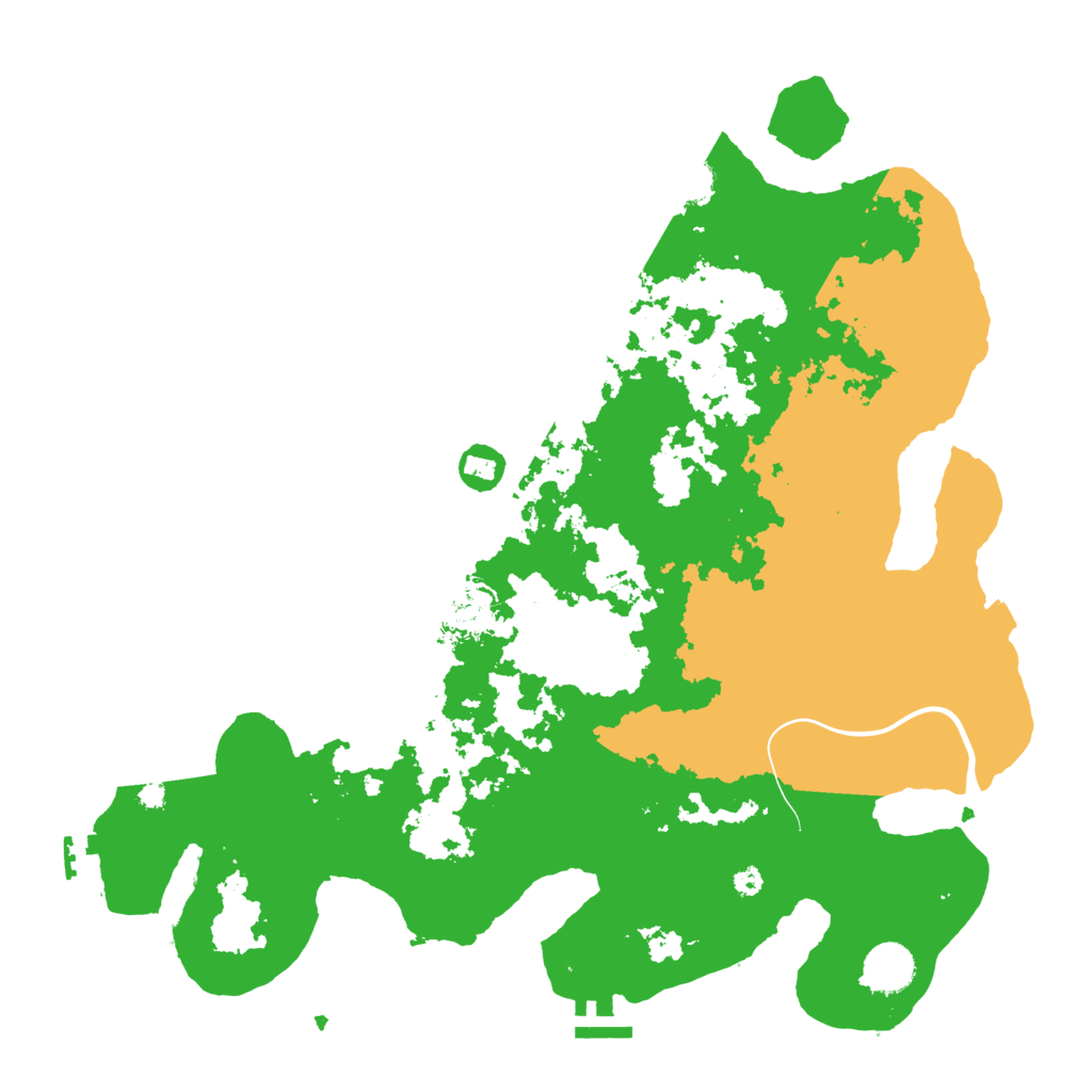 Biome Rust Map: Procedural Map, Size: 3850, Seed: 8