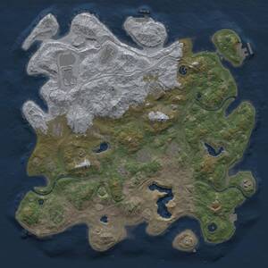 Thumbnail Rust Map: Procedural Map, Size: 4500, Seed: 1881504513, 16 Monuments