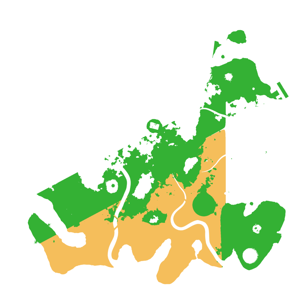 Biome Rust Map: Procedural Map, Size: 3500, Seed: 120330102