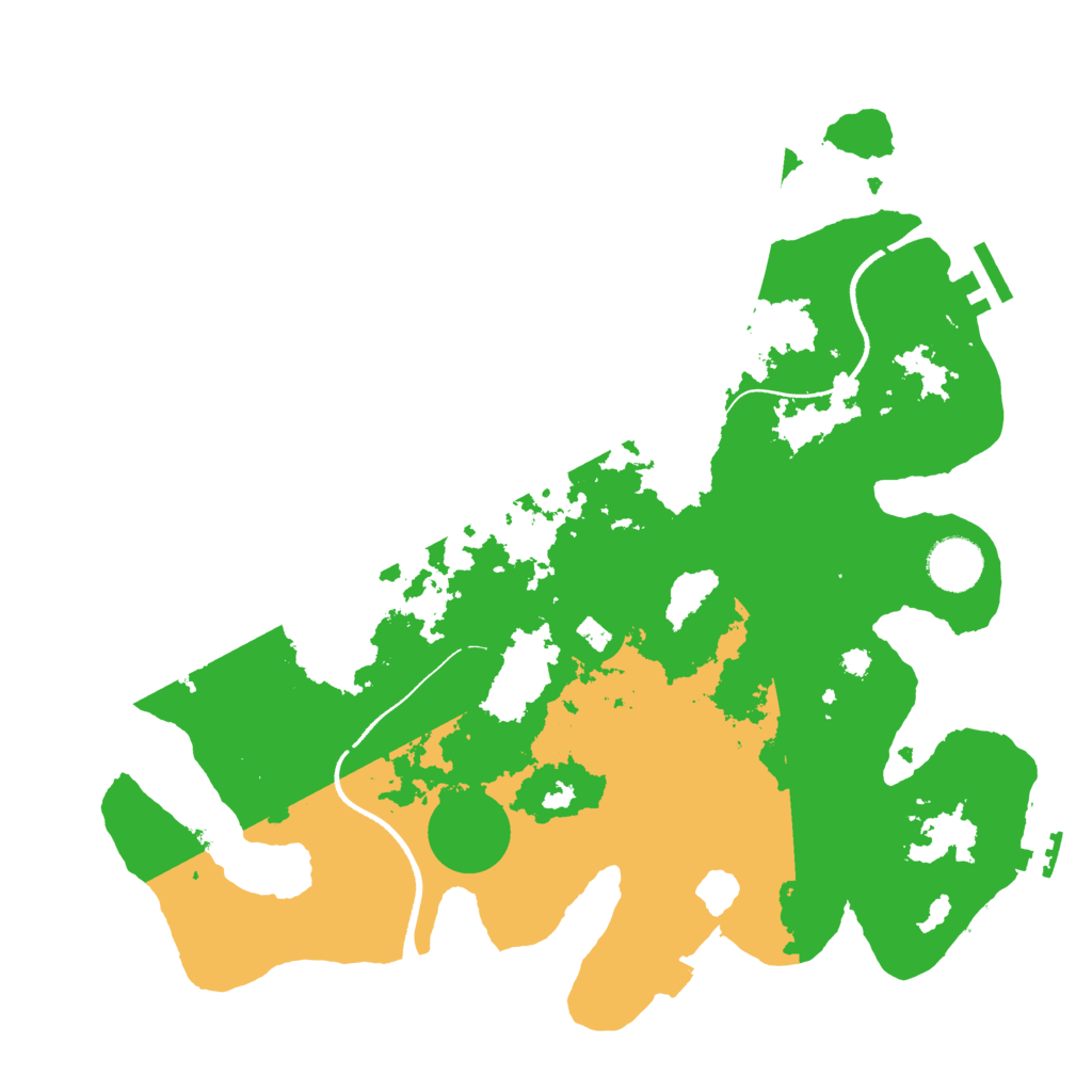 Biome Rust Map: Procedural Map, Size: 3500, Seed: 120330102