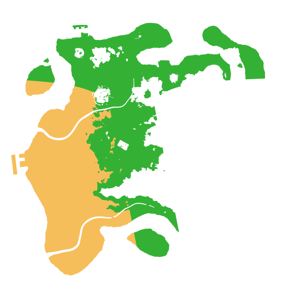 Biome Rust Map: Procedural Map, Size: 3000, Seed: 7257891