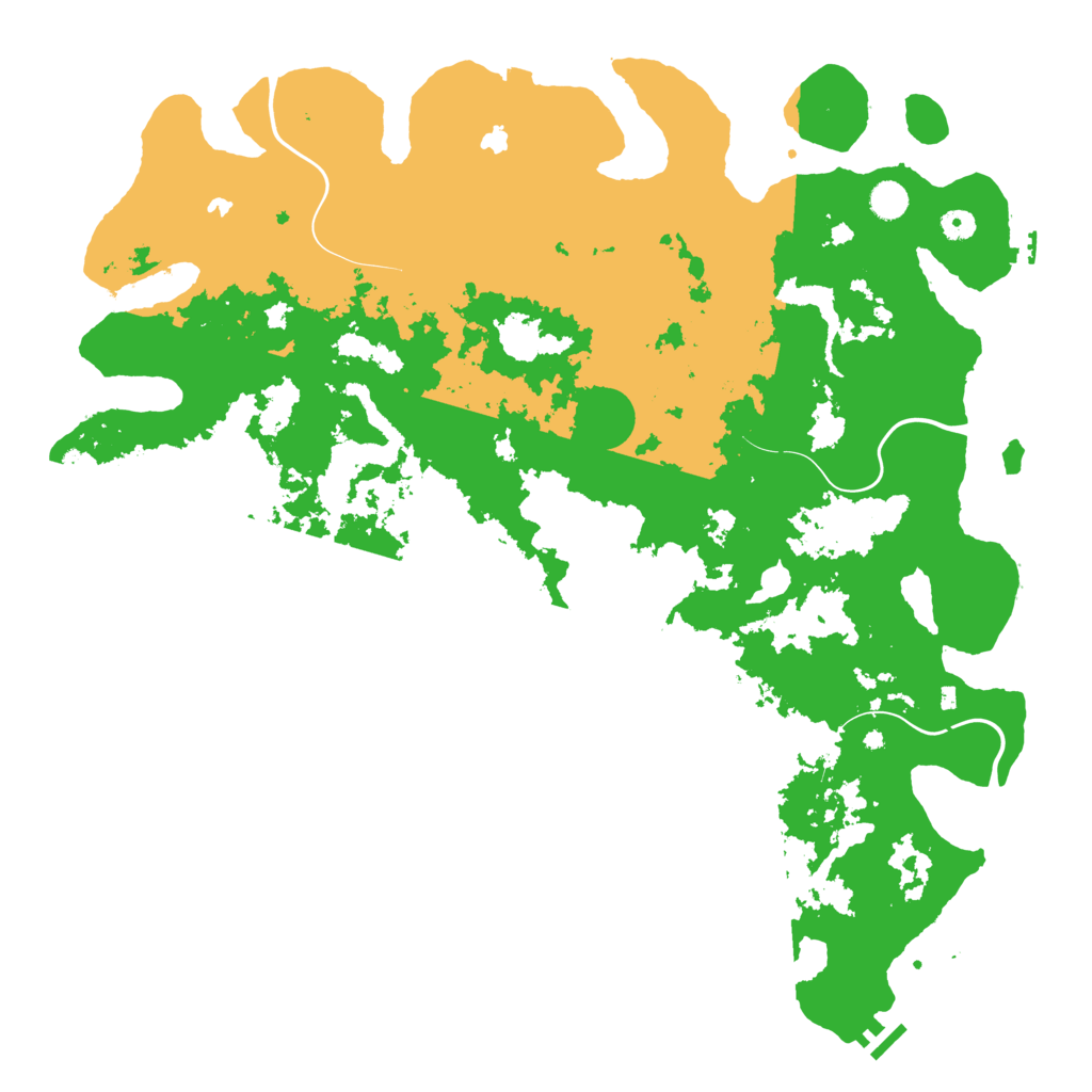 Biome Rust Map: Procedural Map, Size: 5000, Seed: 1079551228