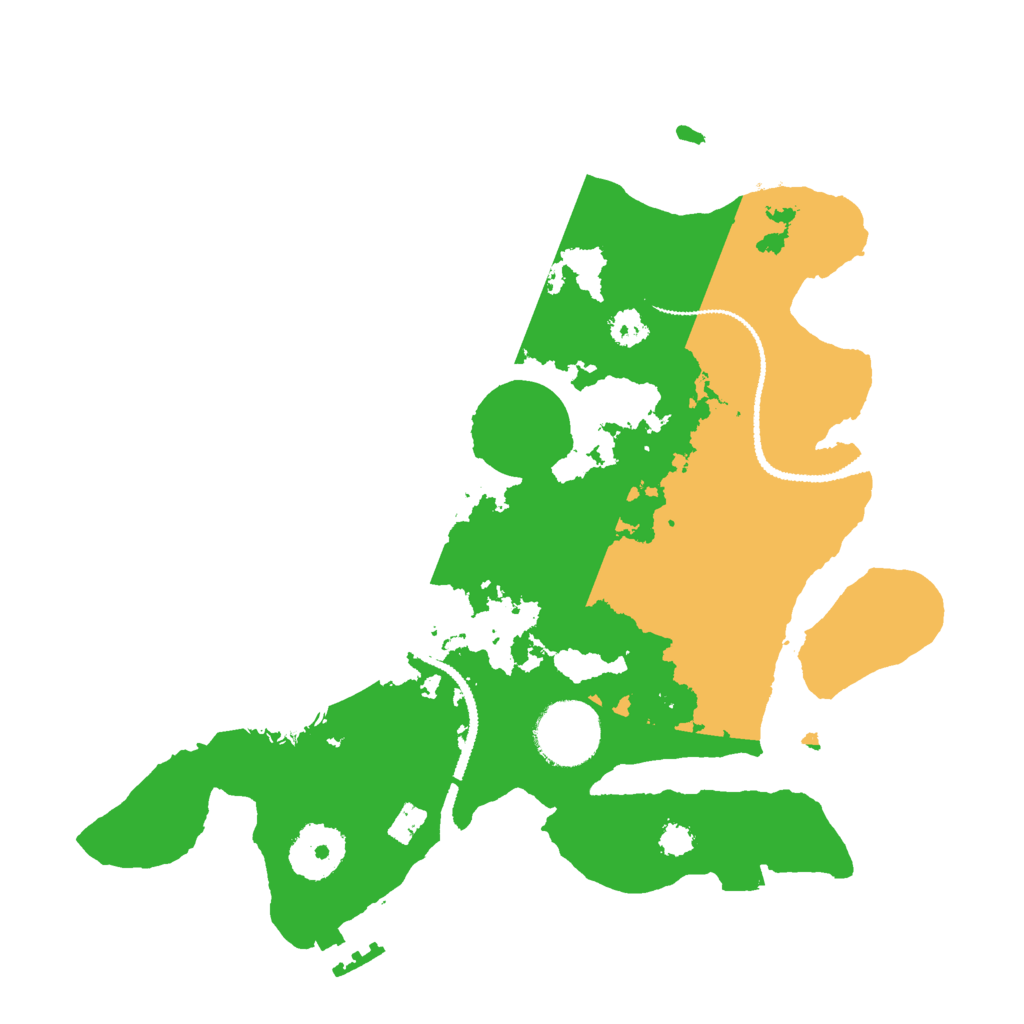 Biome Rust Map: Procedural Map, Size: 2800, Seed: 21465