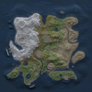 Thumbnail Rust Map: Procedural Map, Size: 2800, Seed: 21465, 8 Monuments