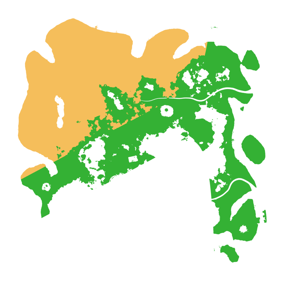 Biome Rust Map: Procedural Map, Size: 3500, Seed: 740983750