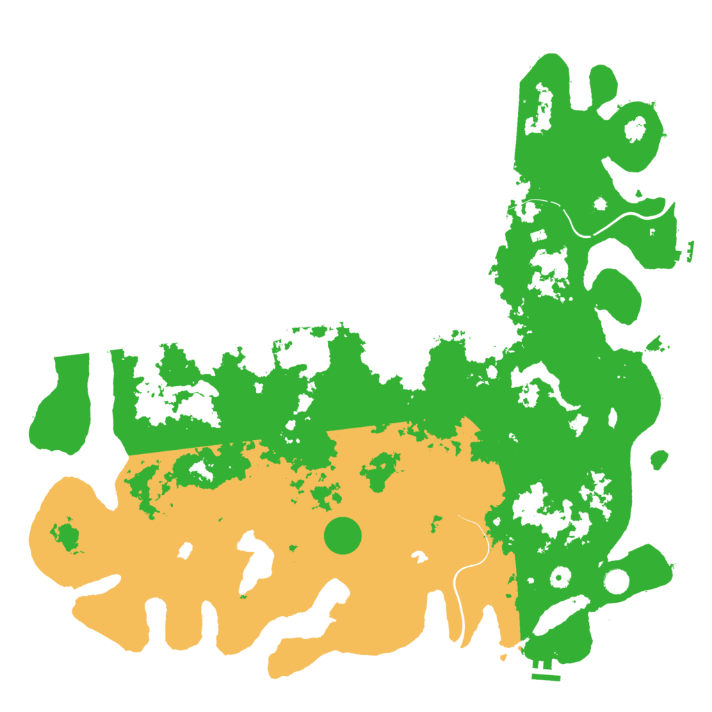 Biome Rust Map: Procedural Map, Size: 5000, Seed: 4649