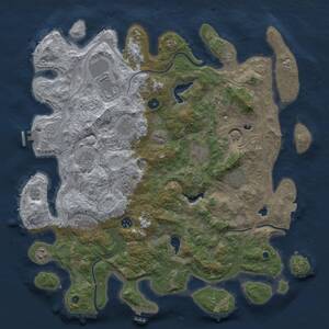 Thumbnail Rust Map: Procedural Map, Size: 4500, Seed: 838963874, 16 Monuments