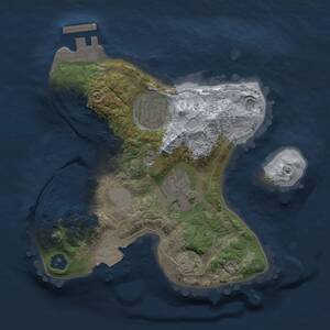 Thumbnail Rust Map: Procedural Map, Size: 2000, Seed: 1635572129, 6 Monuments