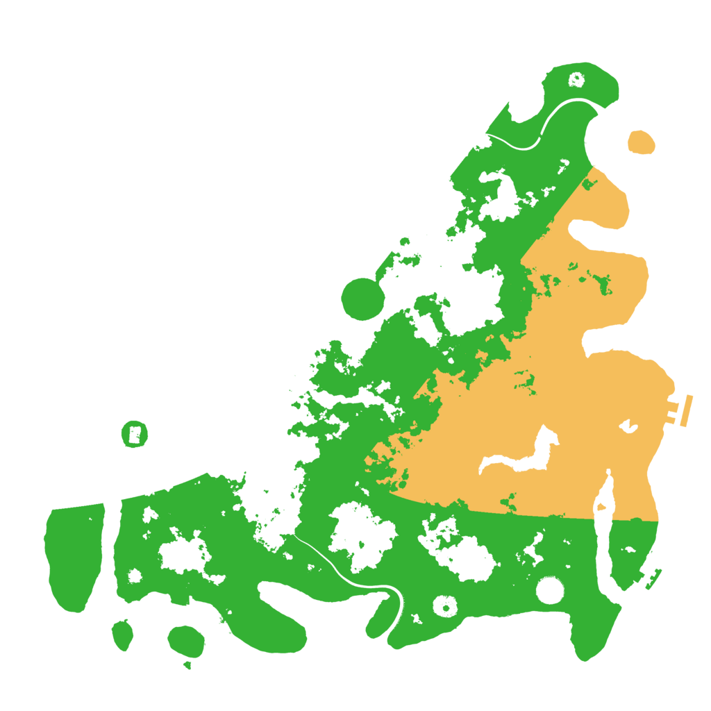 Biome Rust Map: Procedural Map, Size: 4500, Seed: 1367827414