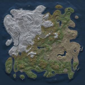 Thumbnail Rust Map: Procedural Map, Size: 4500, Seed: 1367827414, 16 Monuments