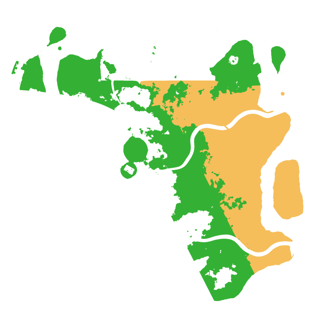 Biome Rust Map: Procedural Map, Size: 3500, Seed: 1019648382