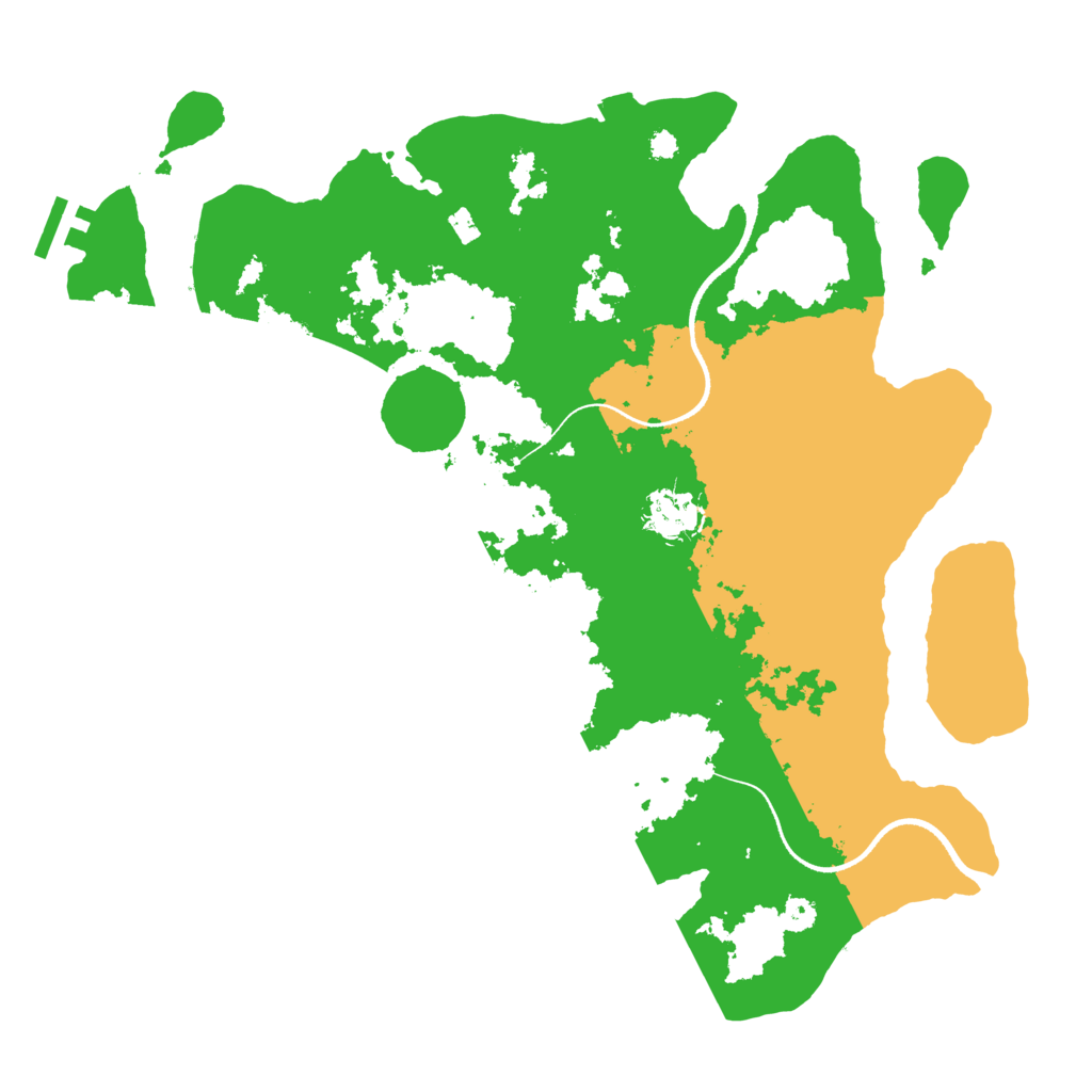 Biome Rust Map: Procedural Map, Size: 3500, Seed: 1019648382