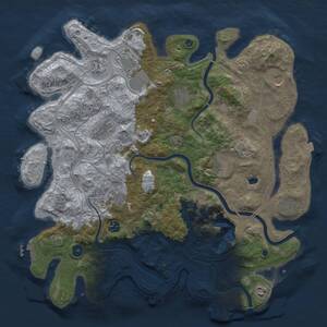 Thumbnail Rust Map: Procedural Map, Size: 4250, Seed: 1944033716, 17 Monuments