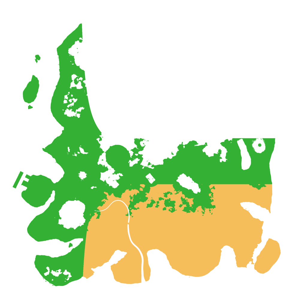 Biome Rust Map: Procedural Map, Size: 3500, Seed: 16208761