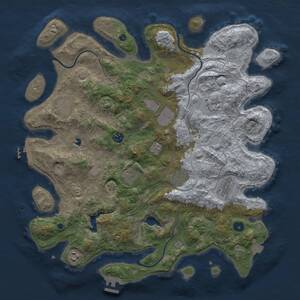 Thumbnail Rust Map: Procedural Map, Size: 4250, Seed: 351996041, 15 Monuments