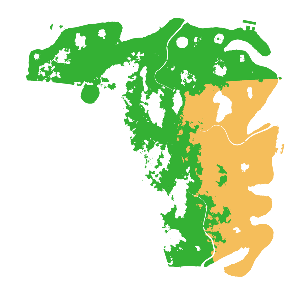 Biome Rust Map: Procedural Map, Size: 4500, Seed: 1283330731