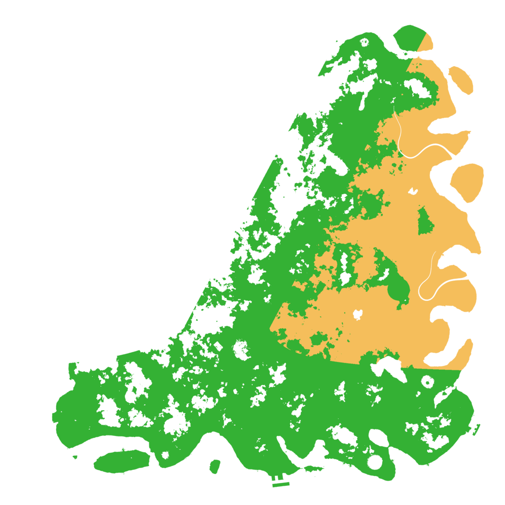 Biome Rust Map: Procedural Map, Size: 6000, Seed: 2551024