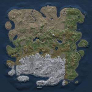 Thumbnail Rust Map: Procedural Map, Size: 4250, Seed: 1341971209, 16 Monuments