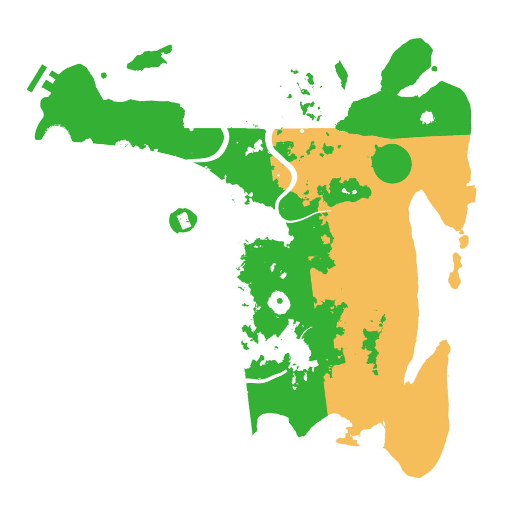 Biome Rust Map: Procedural Map, Size: 3500, Seed: 943897264