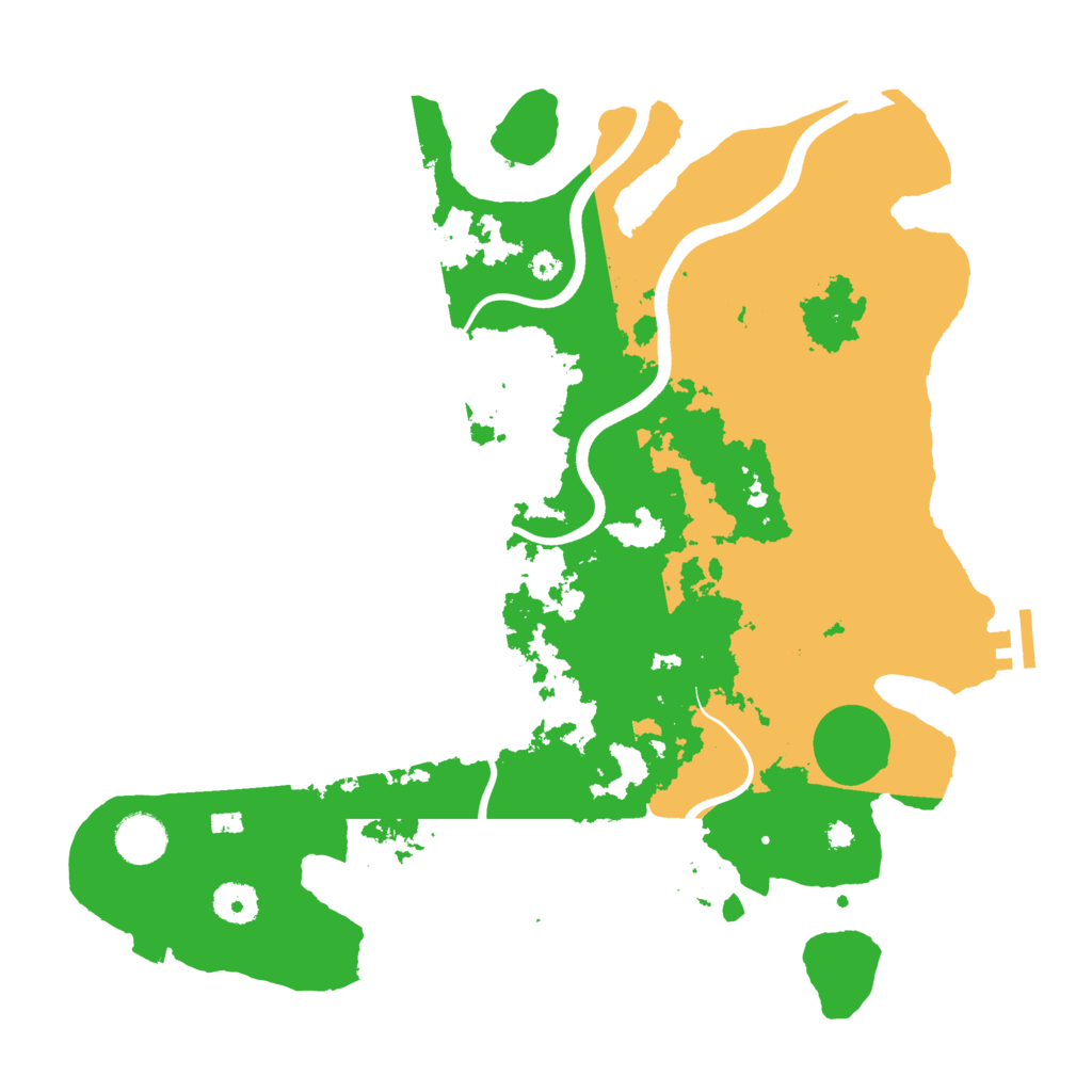 Biome Rust Map: Procedural Map, Size: 3750, Seed: 1236256421
