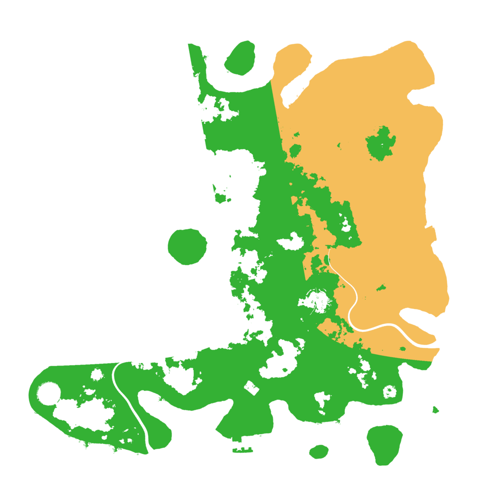 Biome Rust Map: Procedural Map, Size: 3750, Seed: 1236256421