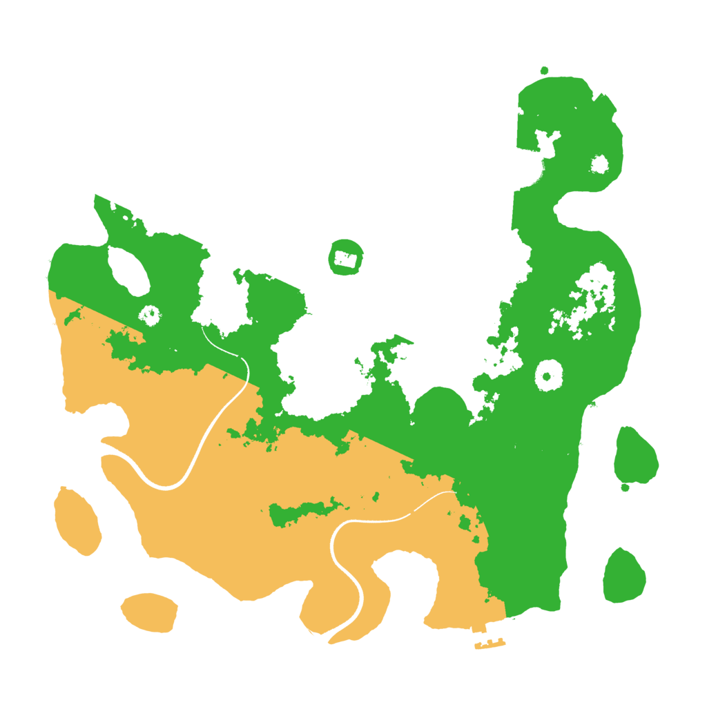 Biome Rust Map: Procedural Map, Size: 3500, Seed: 2083982643