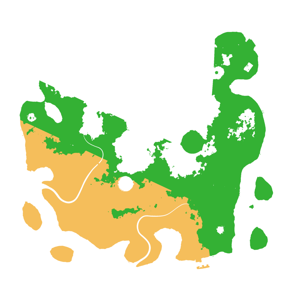 Biome Rust Map: Procedural Map, Size: 3500, Seed: 2083982643