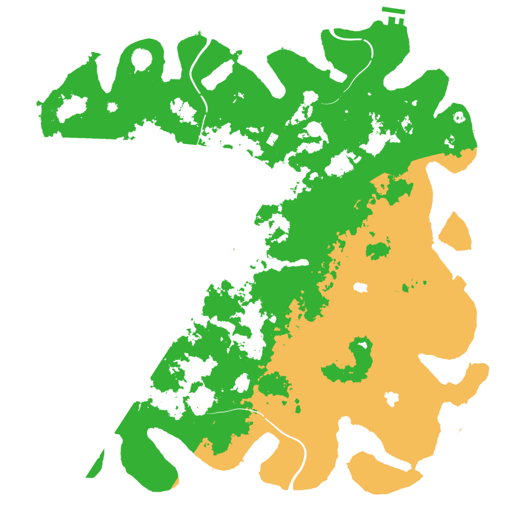 Biome Rust Map: Procedural Map, Size: 4500, Seed: 9946682