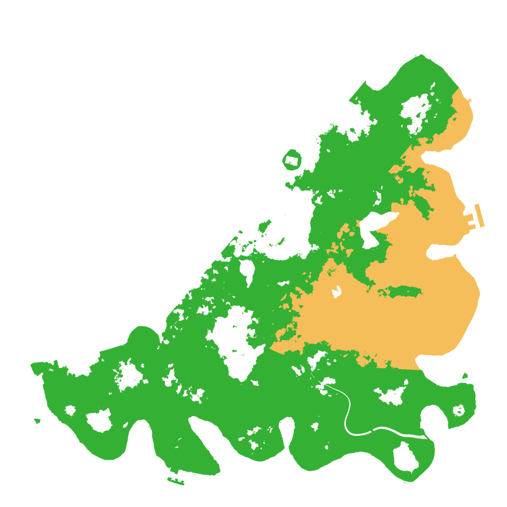 Biome Rust Map: Procedural Map, Size: 4400, Seed: 339242107