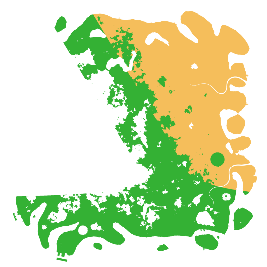 Biome Rust Map: Procedural Map, Size: 5000, Seed: 1358512042