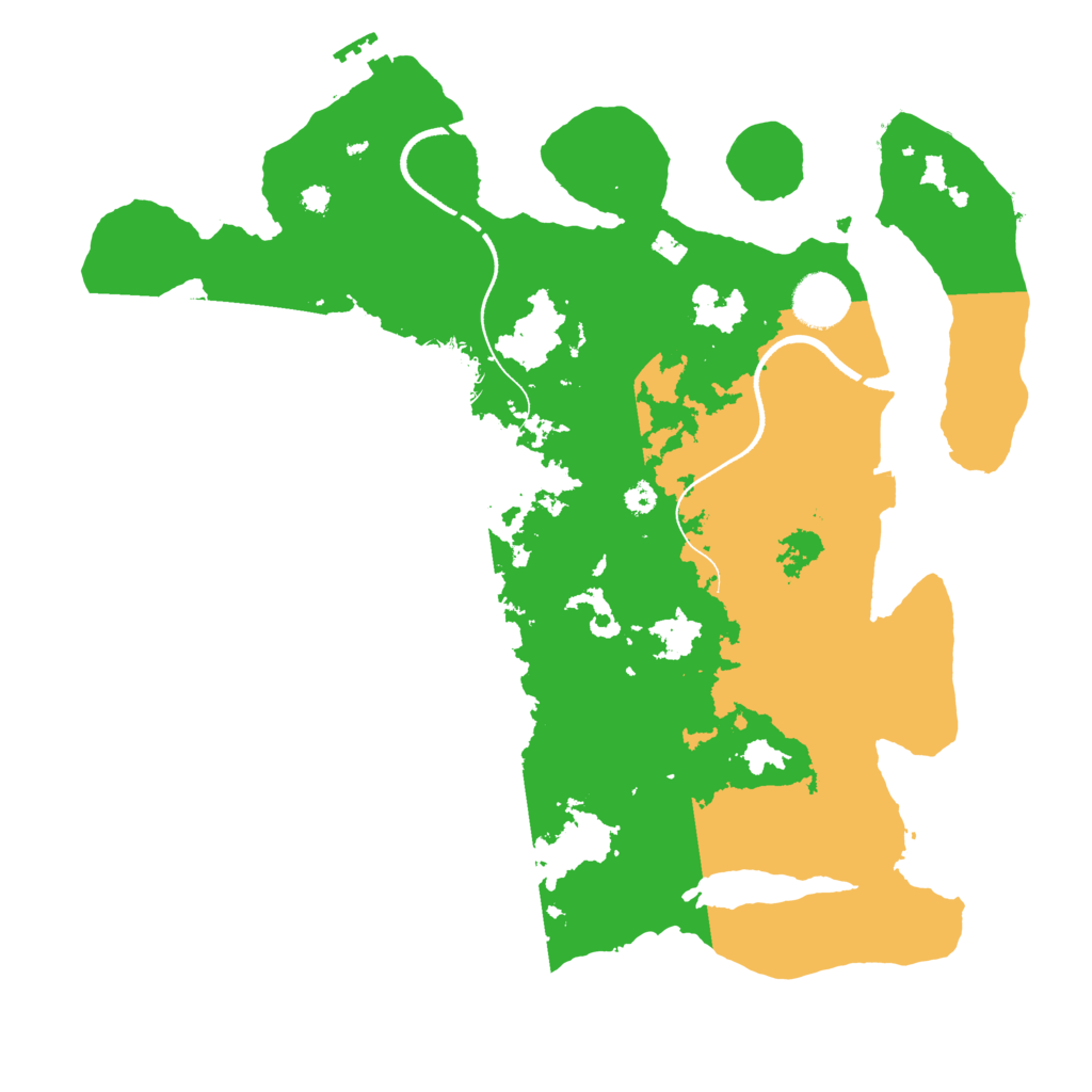 Biome Rust Map: Procedural Map, Size: 3500, Seed: 553874597