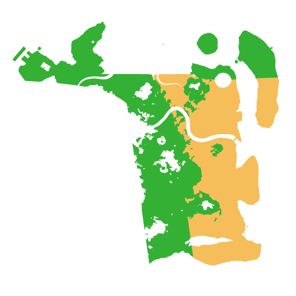 Biome Rust Map: Procedural Map, Size: 3500, Seed: 553874597