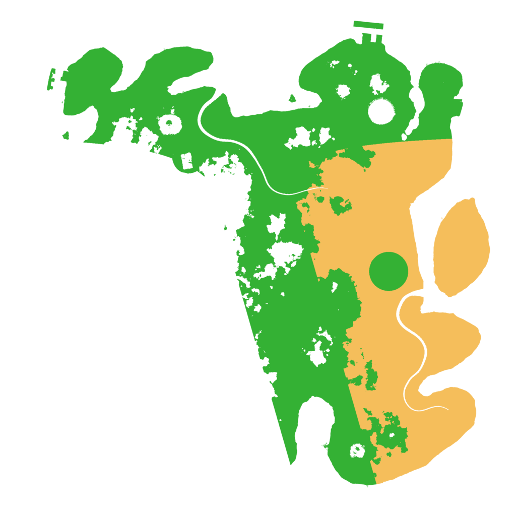 Biome Rust Map: Procedural Map, Size: 3500, Seed: 717718288