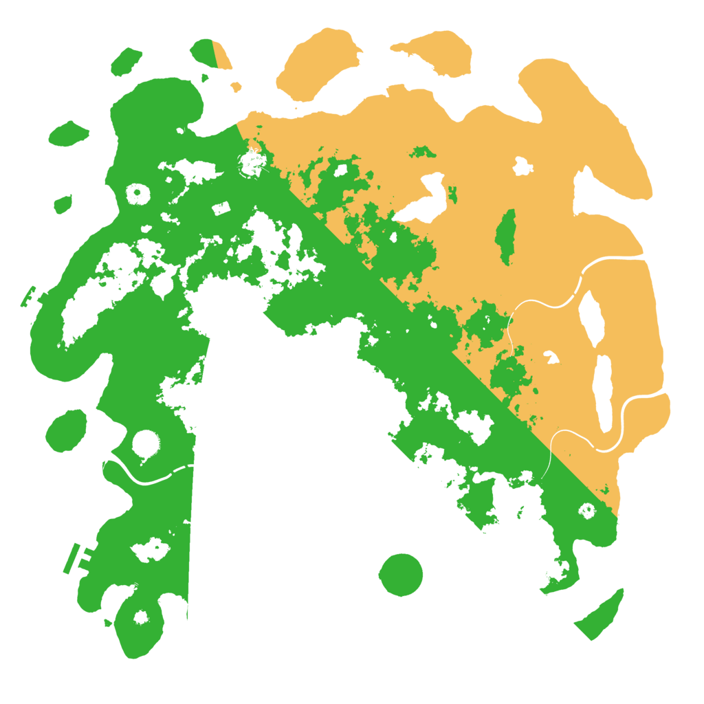 Biome Rust Map: Procedural Map, Size: 4500, Seed: 584574261